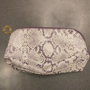 ESTEE LAUDER Purple Snakeskin Pattern Make-up / Cosmetics / Travel Case / Clutch